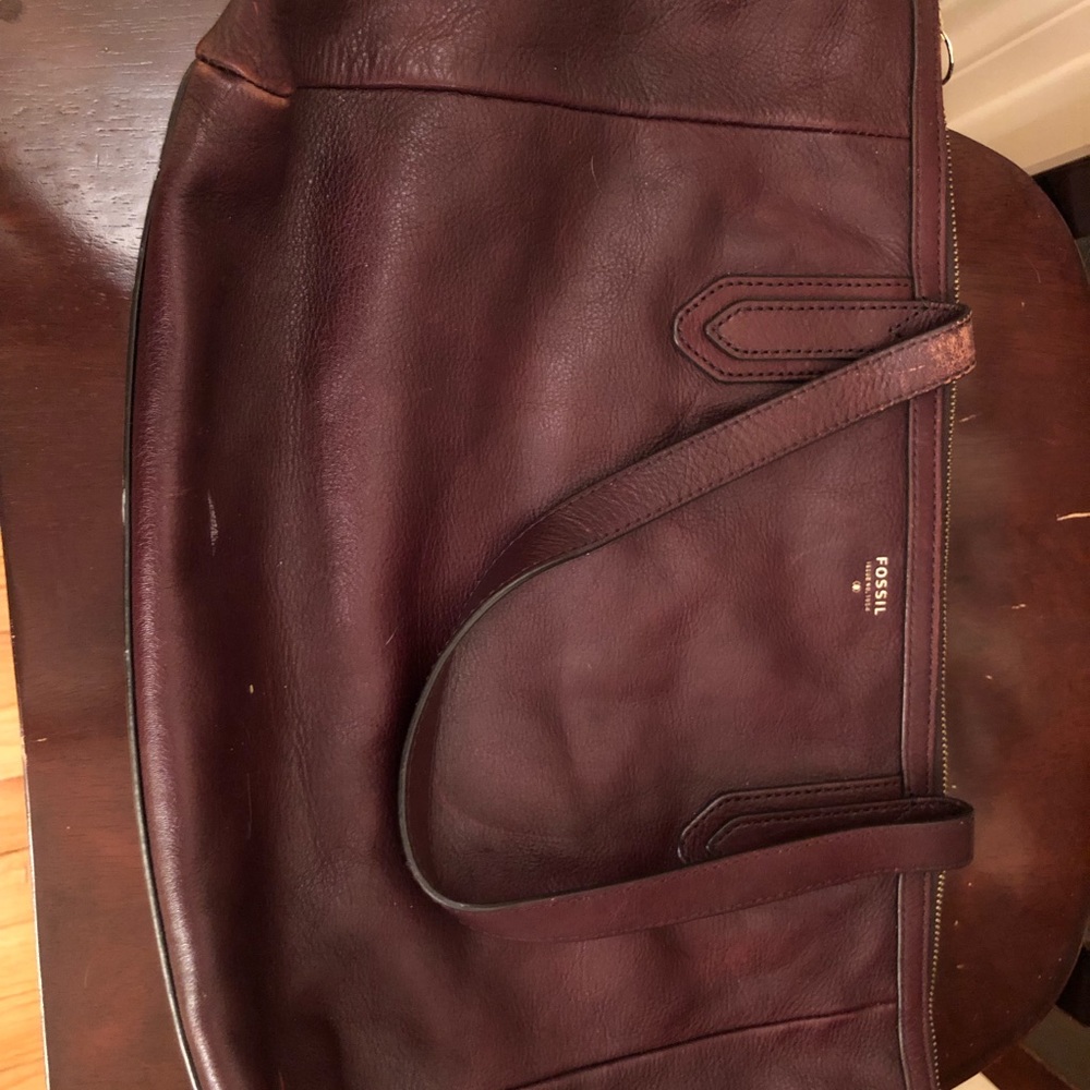 Brown fossil purse